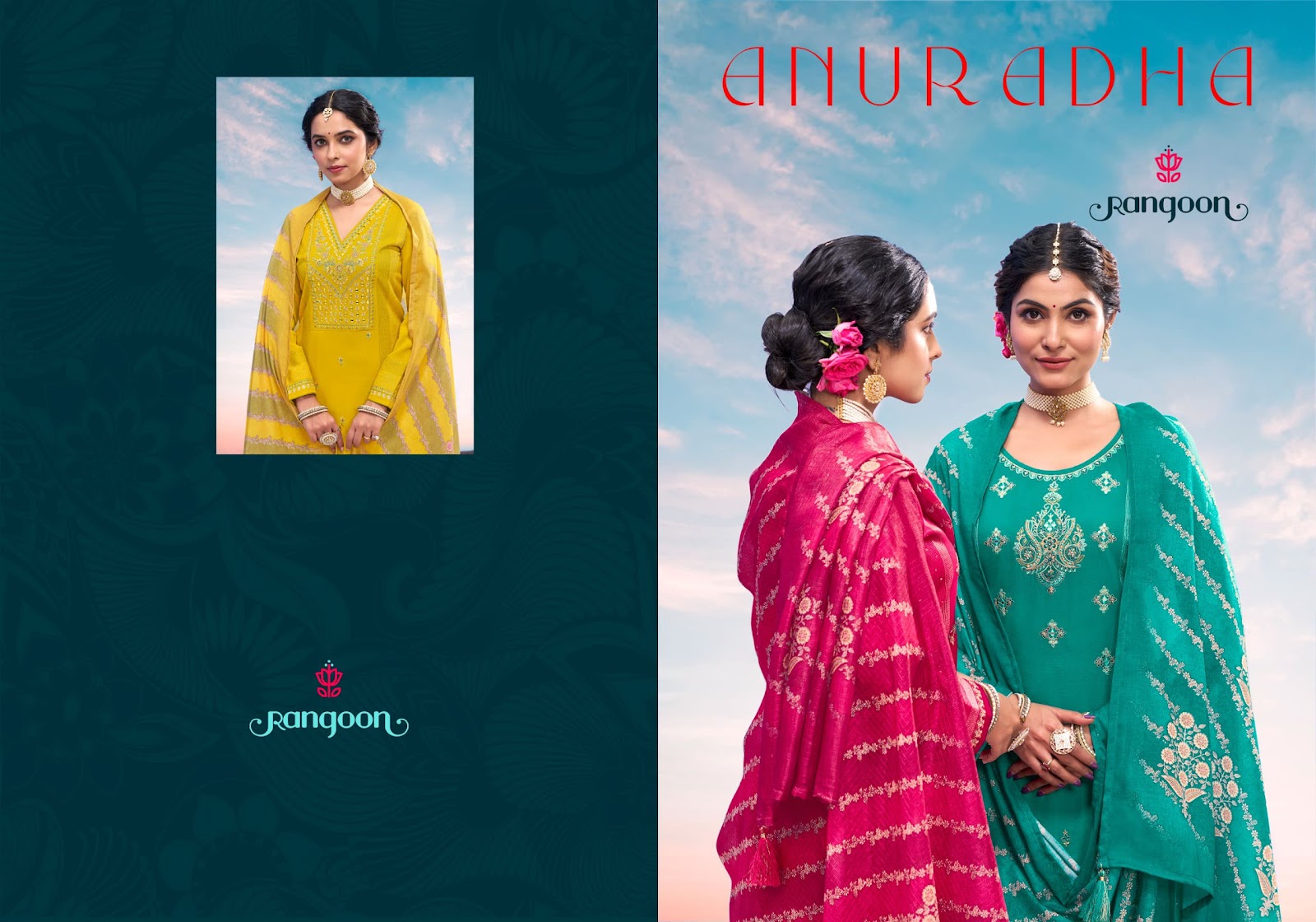 Anuradha Rangoon Rayon Readymade Pant Style Suits Wholesaler