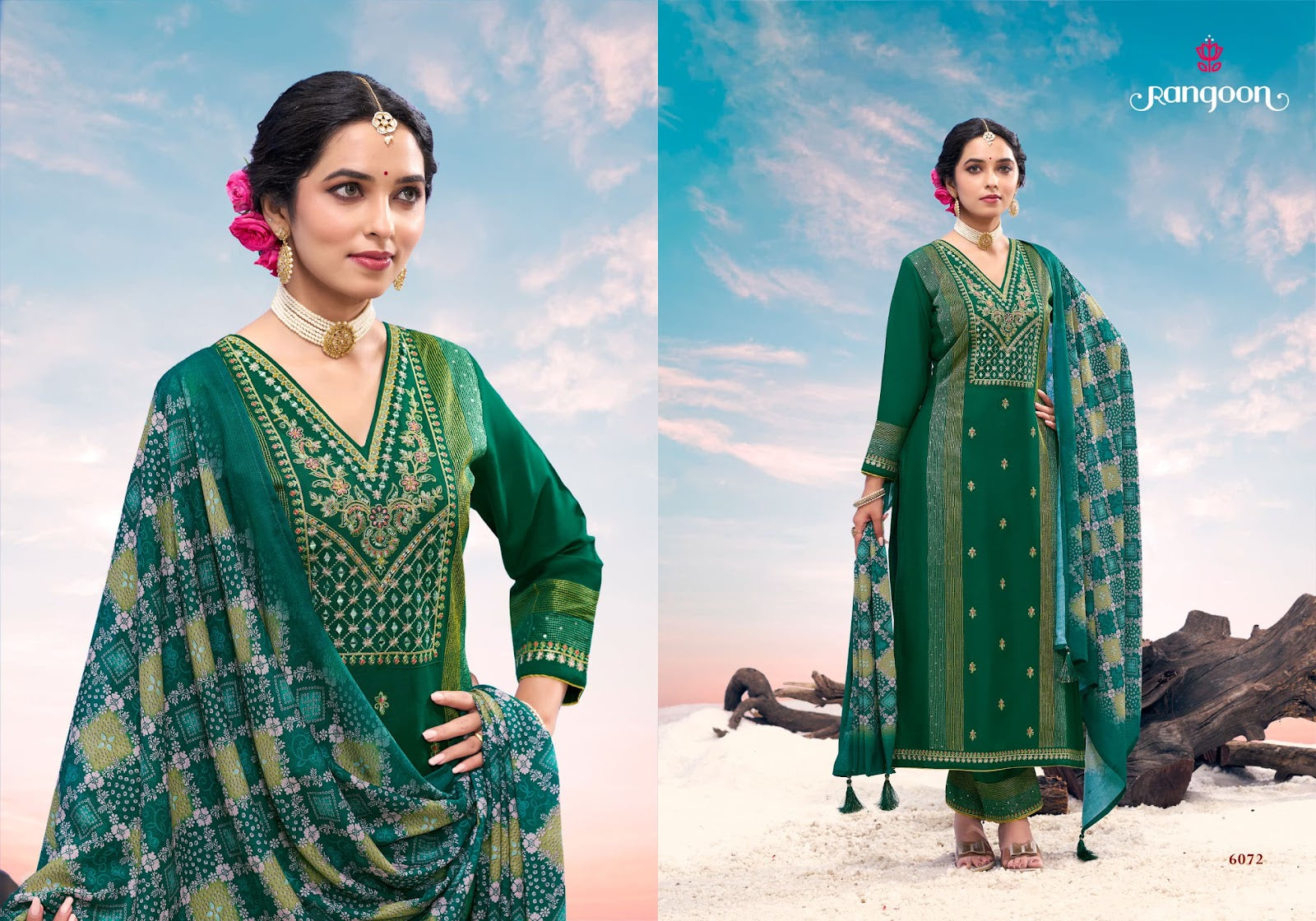 Anuradha Rangoon Rayon Readymade Pant Style Suits Wholesaler