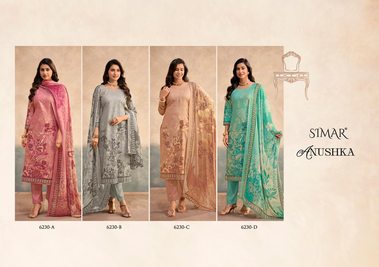 Anushka Simar Lawn Cotton Pant Style Suits Supplier