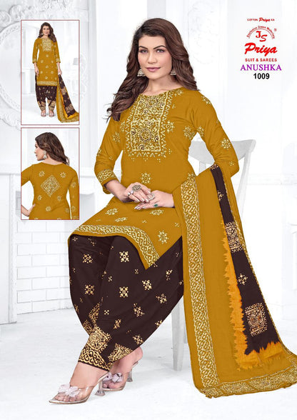 Anushka Vol 1 Js Priya Cotton Dress Material Exporter Ahmedabad