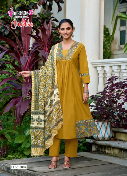 Anushka Vol 1 Mystic 9 Cotton Dhabu Readymade Anarkali Suits Exporter Gujarat