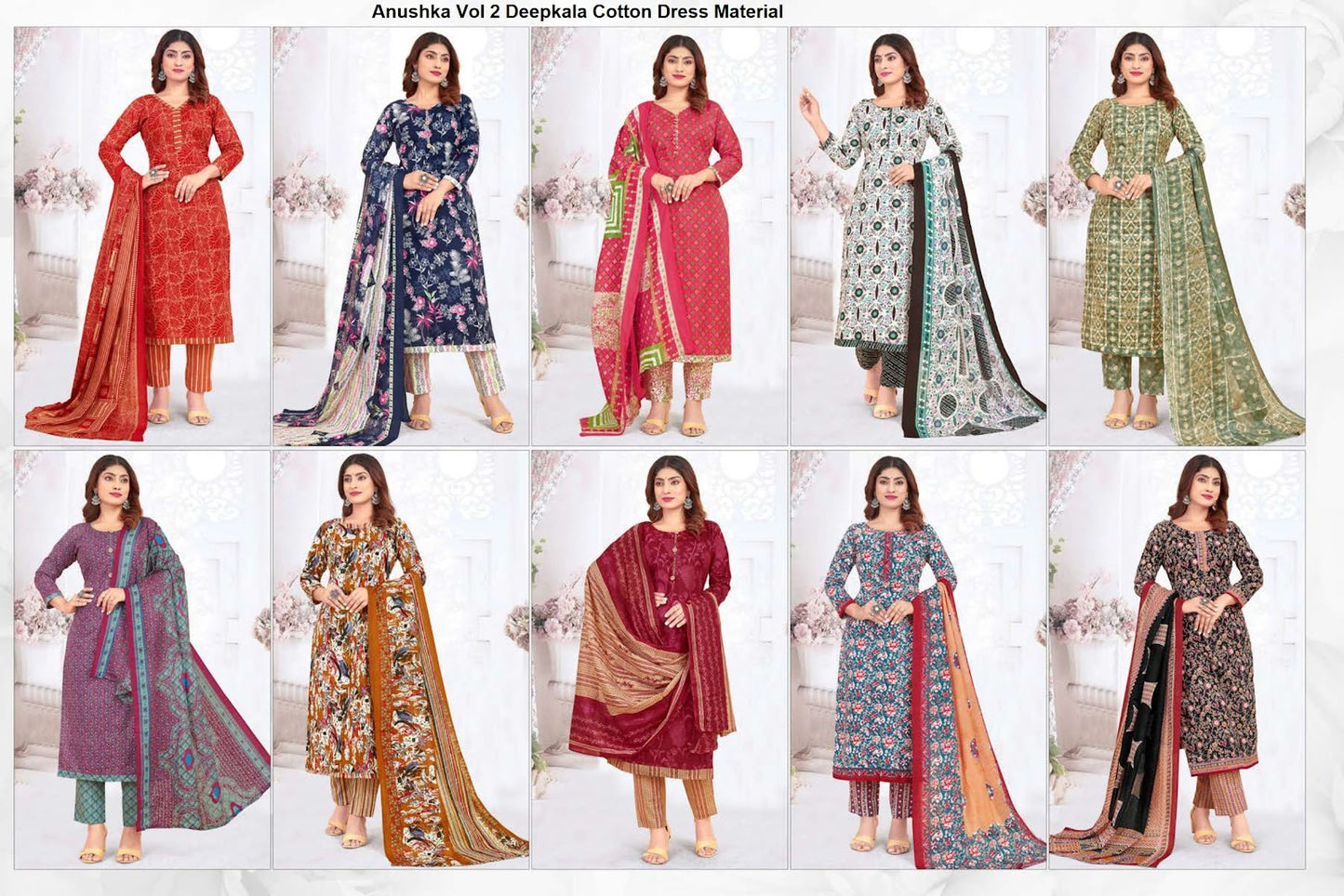 Anushka Vol 2 Deepkala Cotton Dress Material Wholesale Price
