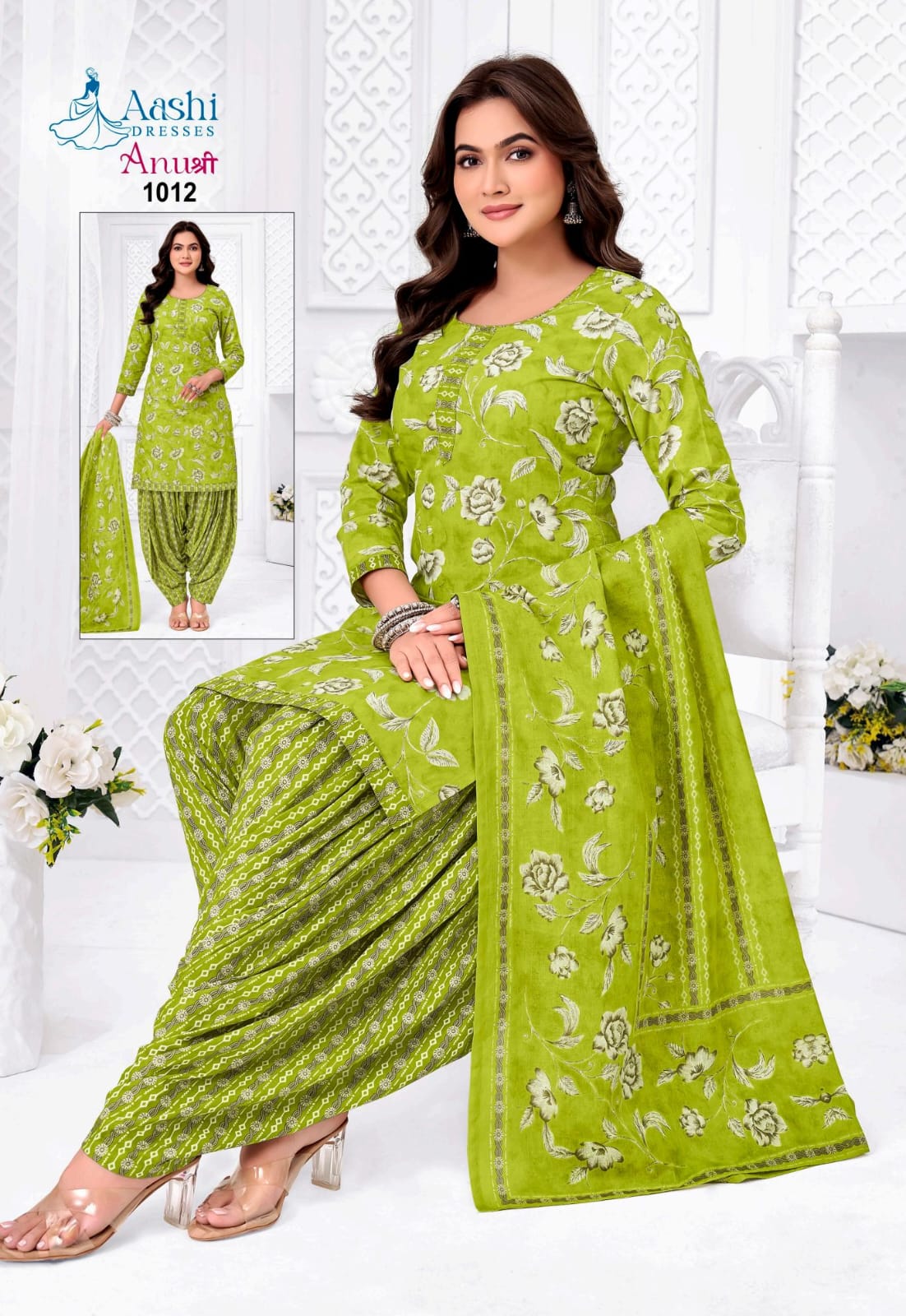 Anushree Patiyala Aashi Cotton Dress Material Wholesale Price
