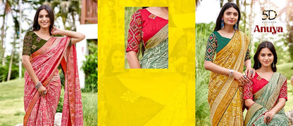 Anuya 5D Designer Soft Silk Sarees Wholesaler Ahmedabad