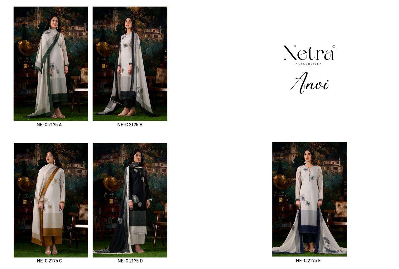 Anvi Netra Mul Chanderi Pant Style Suits Supplier Gujarat