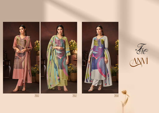 Anvi Tm Viscose Pant Style Suits Exporter Ahmedabad