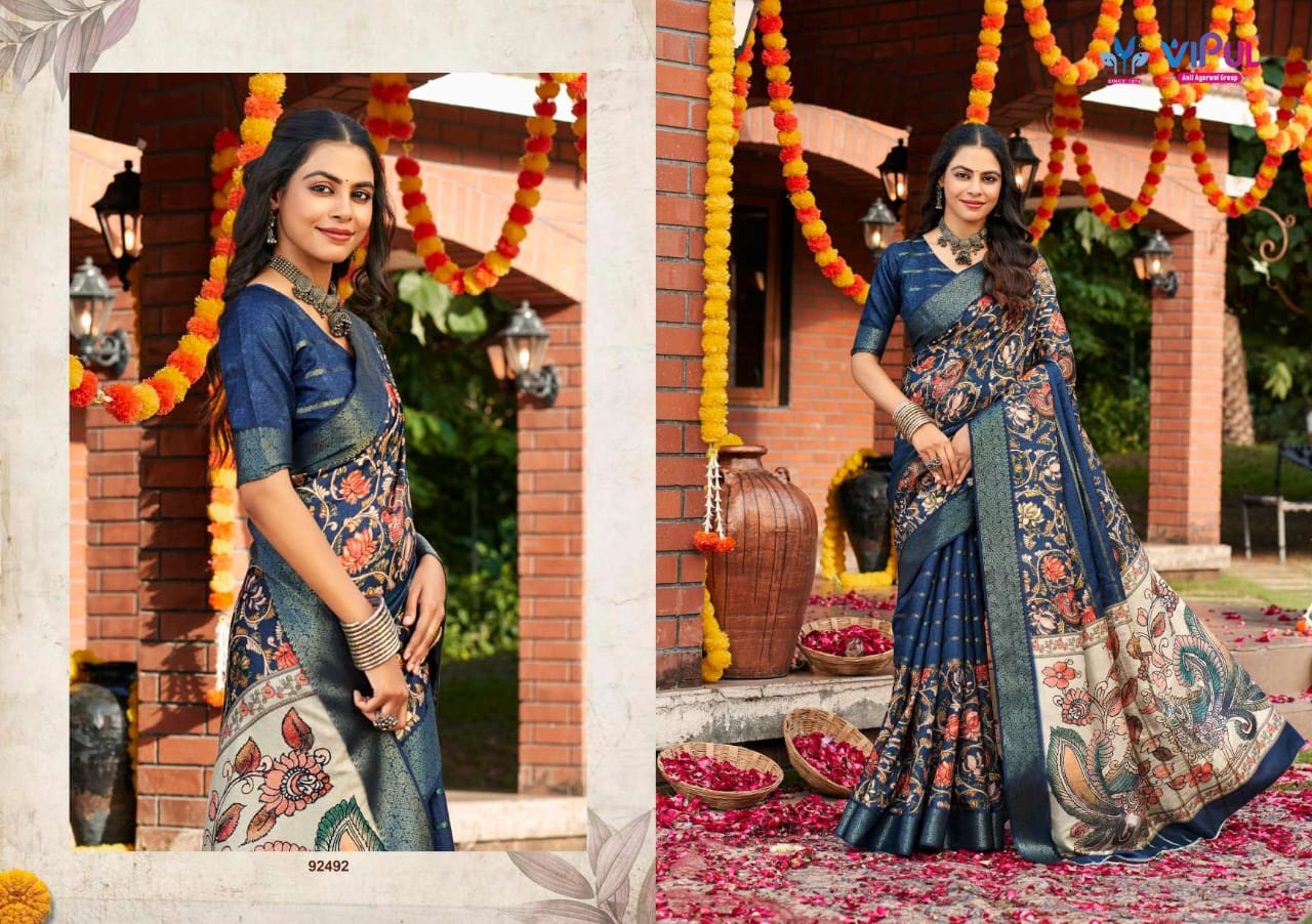 Anvi Vol 3 Vipul Soft Silk Sarees Exporter India
