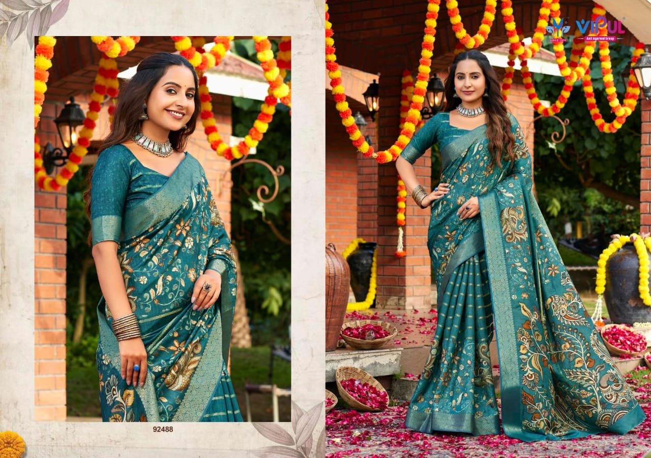 Anvi Vol 3 Vipul Soft Silk Sarees Exporter India