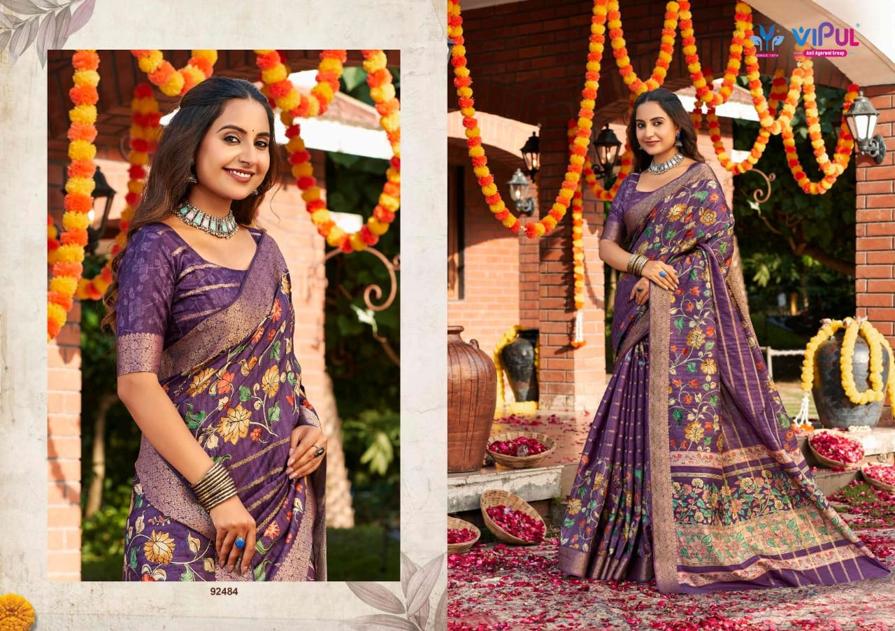 Anvi Vol 3 Vipul Soft Silk Sarees Exporter India