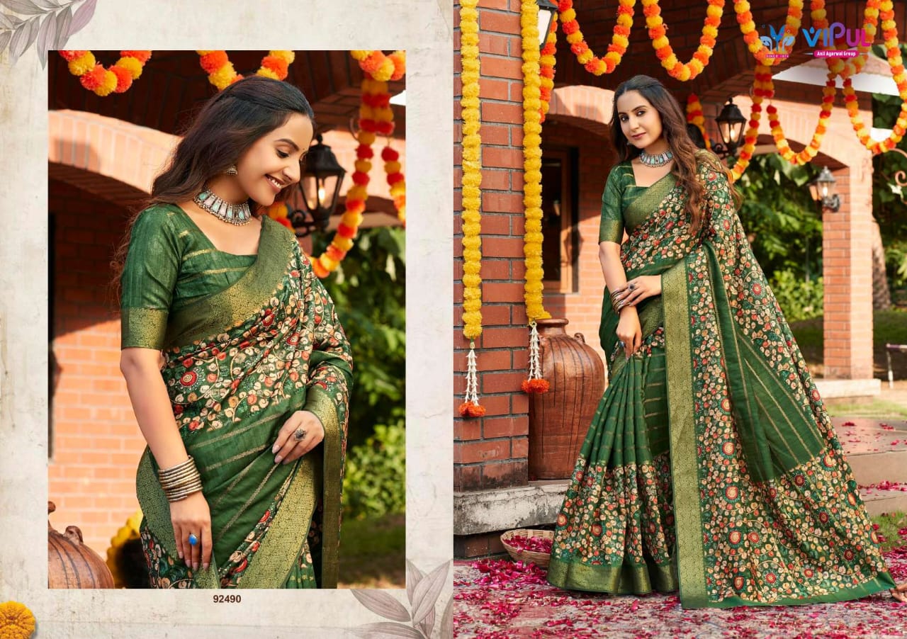 Anvi Vol 3 Vipul Soft Silk Sarees Exporter India