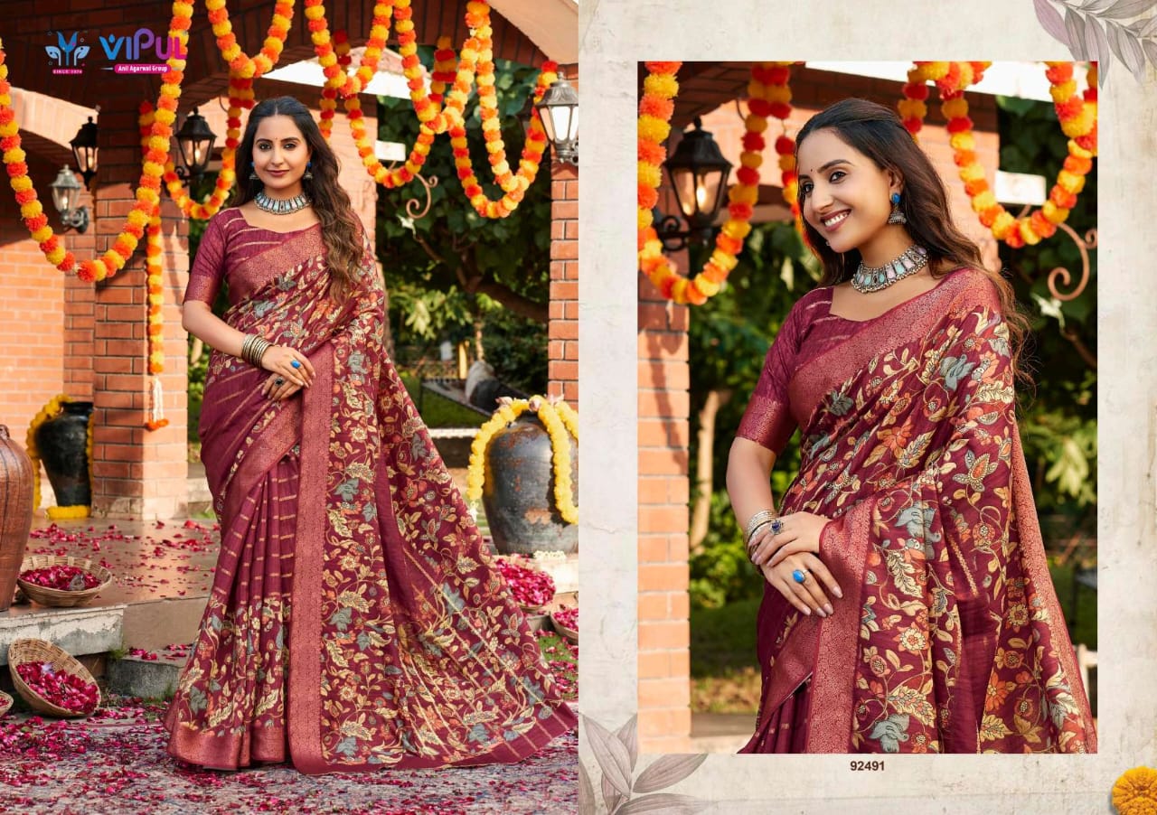 Anvi Vol 3 Vipul Soft Silk Sarees Exporter India