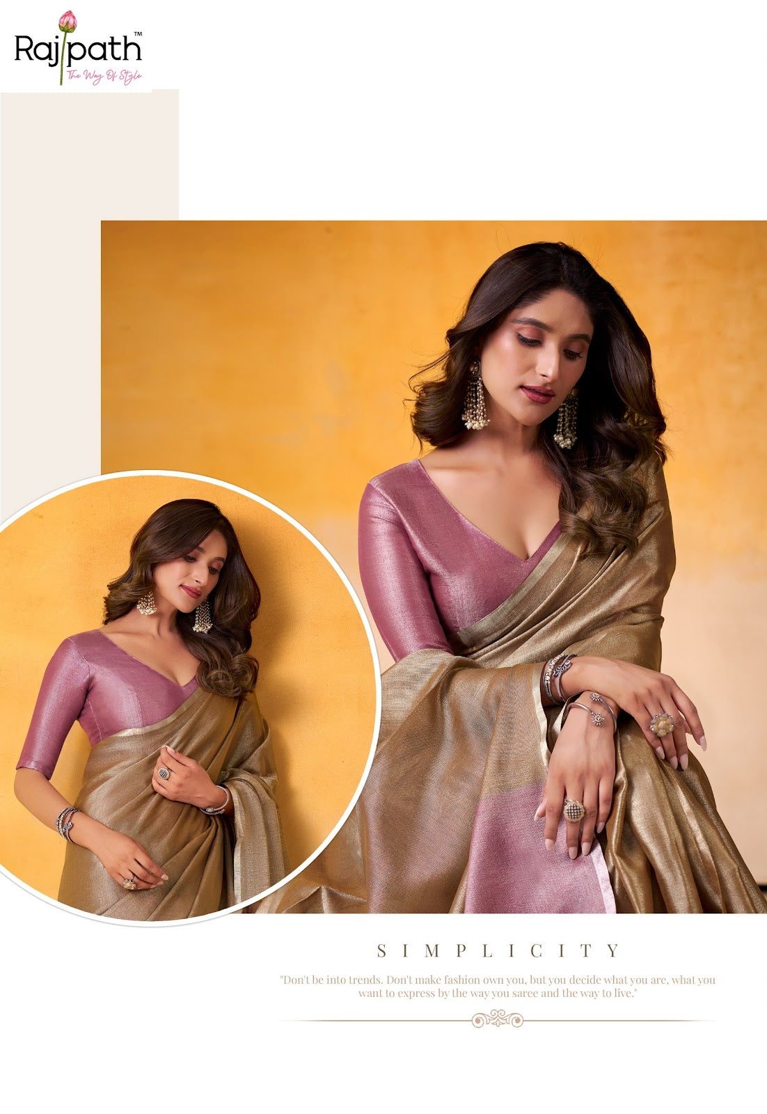 Anvika Light Edition Rajpath Tissue Silk Sarees Exporter India