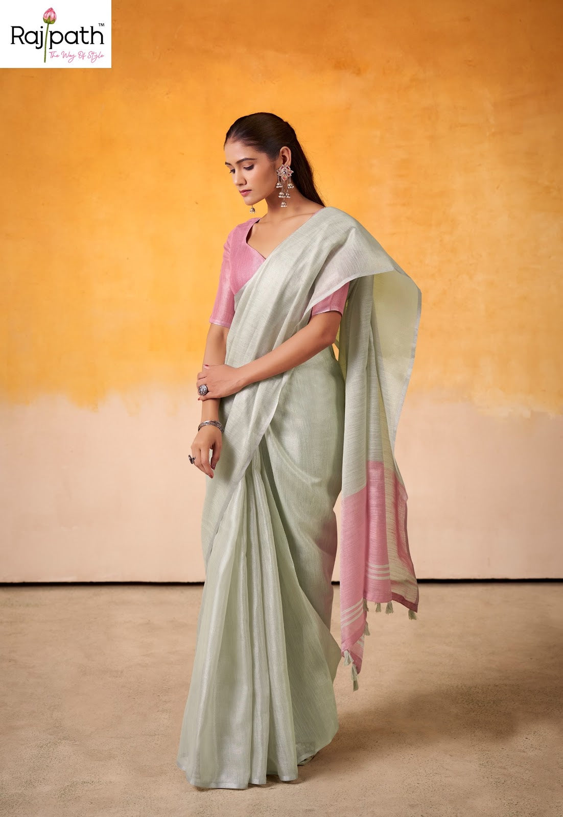 Anvika Light Edition Rajpath Tissue Silk Sarees Exporter India