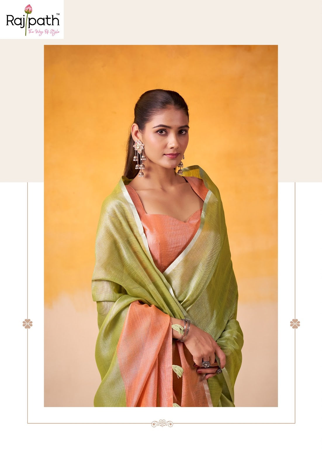 Anvika Light Edition Rajpath Tissue Silk Sarees Exporter India