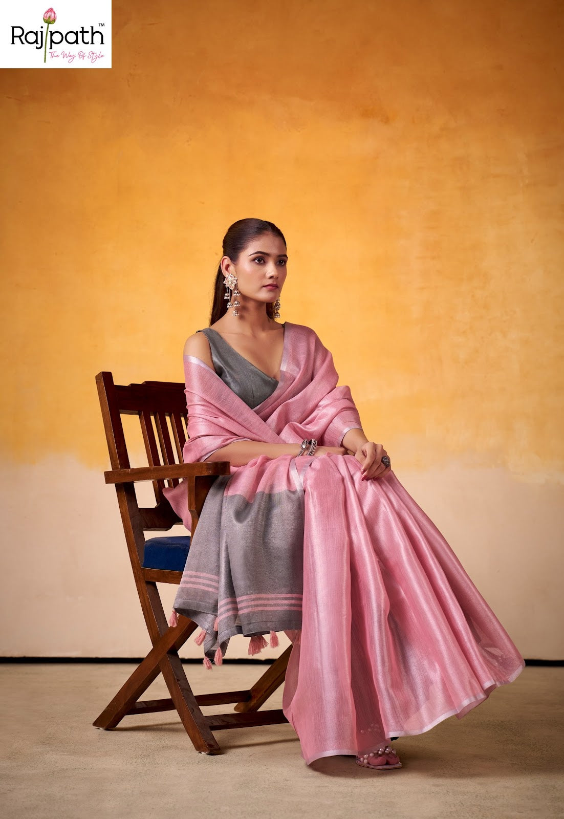 Anvika Light Edition Rajpath Tissue Silk Sarees Exporter India