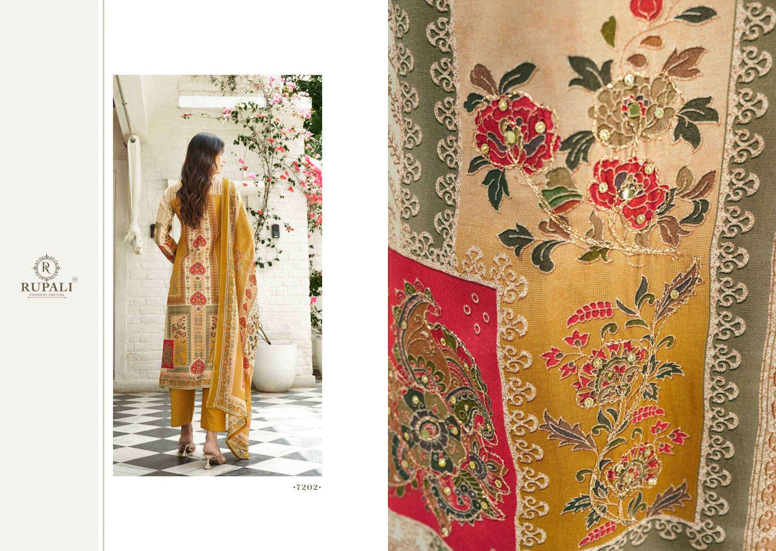 Anvika Rupali Pure Viscose Pant Style Suits Exporter Gujarat