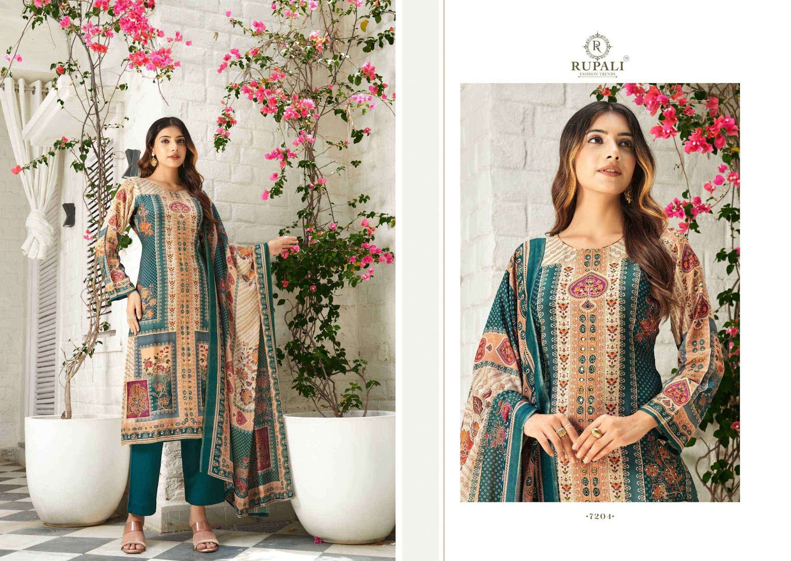 Anvika Rupali Pure Viscose Pant Style Suits Exporter Gujarat