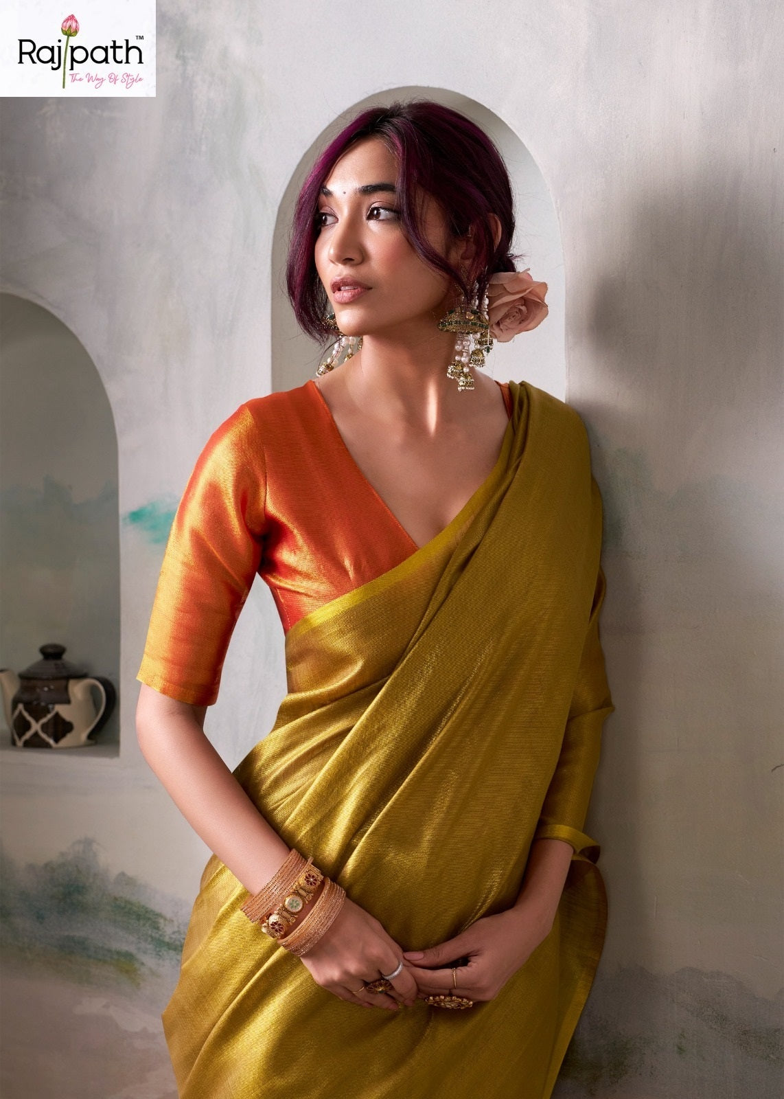 Anvika Tissue Rajpath Sarees Wholesaler India
