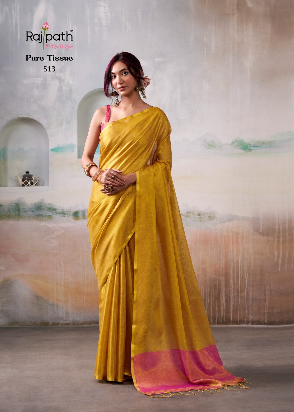 Anvika Tissue Rajpath Sarees Wholesaler India