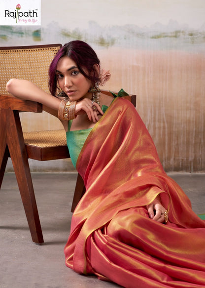 Anvika Tissue Rajpath Sarees Wholesaler India