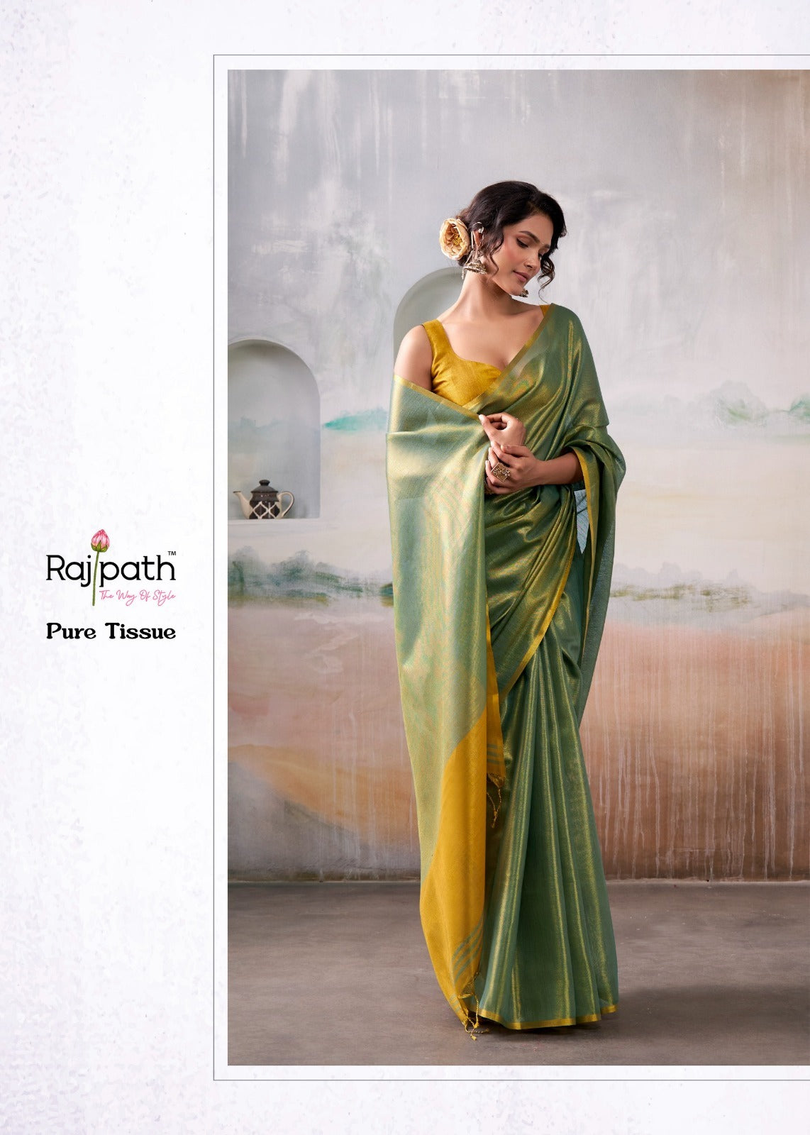 Anvika Tissue Rajpath Sarees Wholesaler India