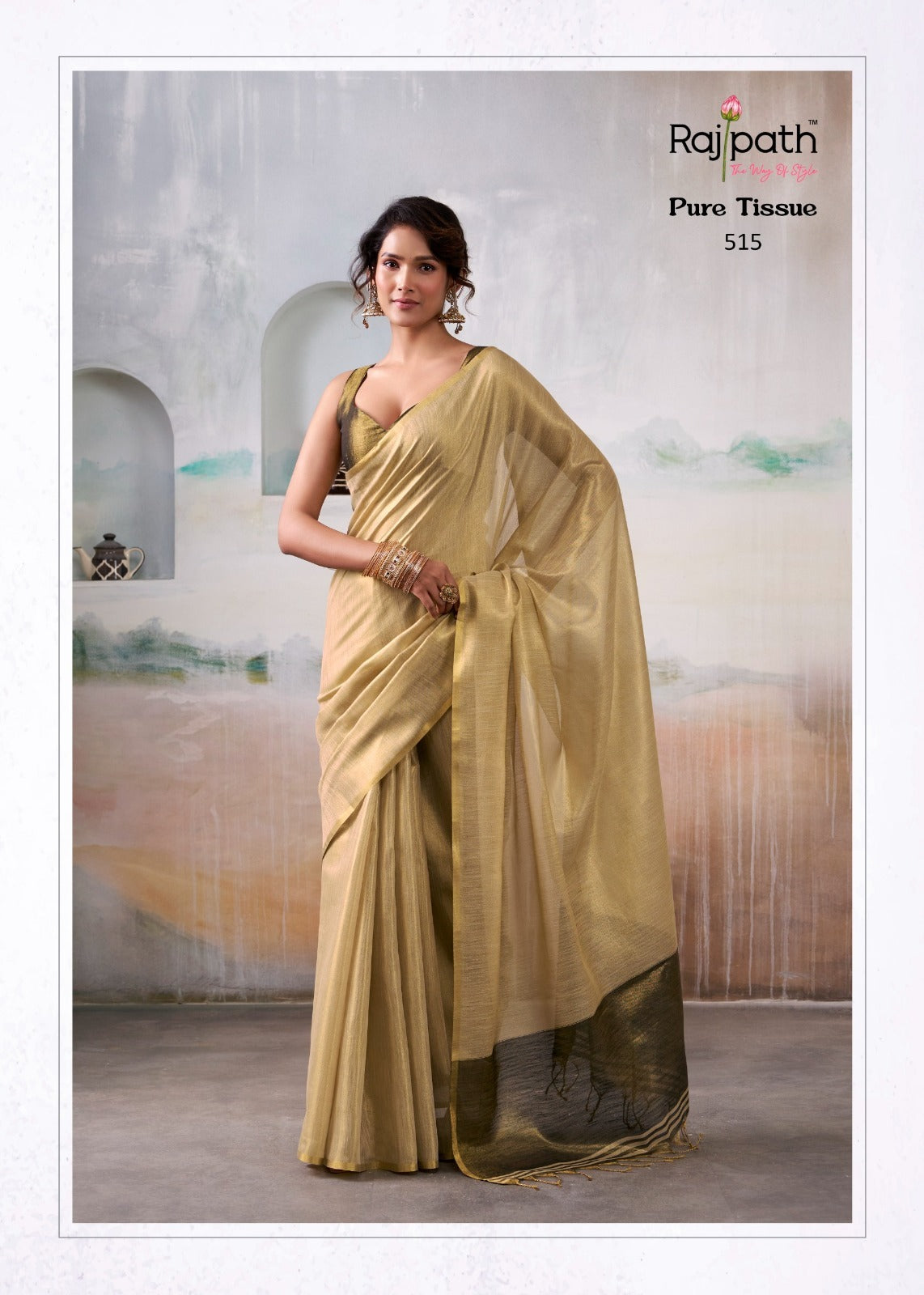 Anvika Tissue Rajpath Sarees Wholesaler India