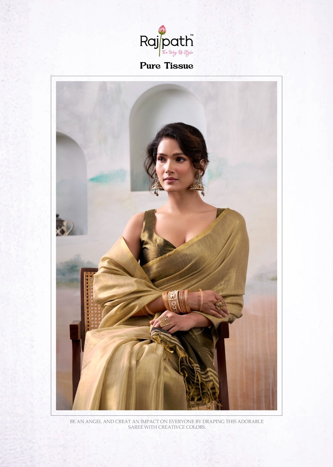 Anvika Tissue Rajpath Sarees Wholesaler India