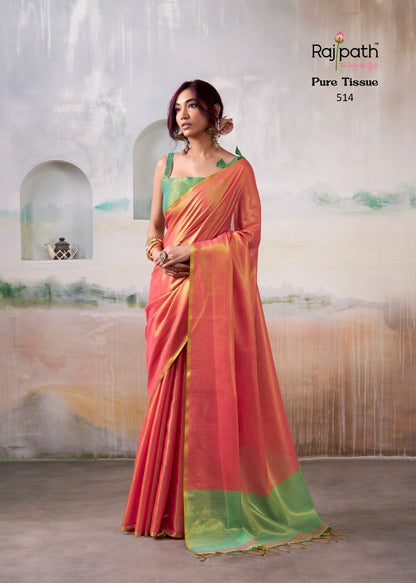 Anvika Tissue Rajpath Sarees Wholesaler India