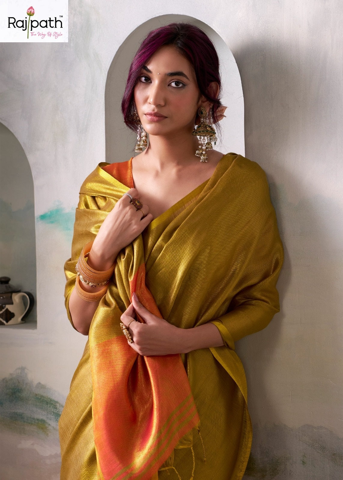 Anvika Tissue Rajpath Sarees Wholesaler India