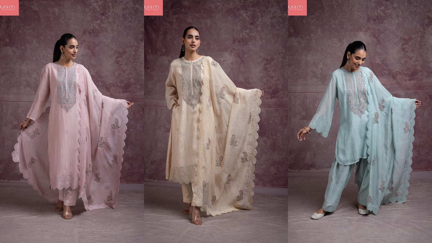 Anviki Naariti Banarasi Pant Style Suits Exporter