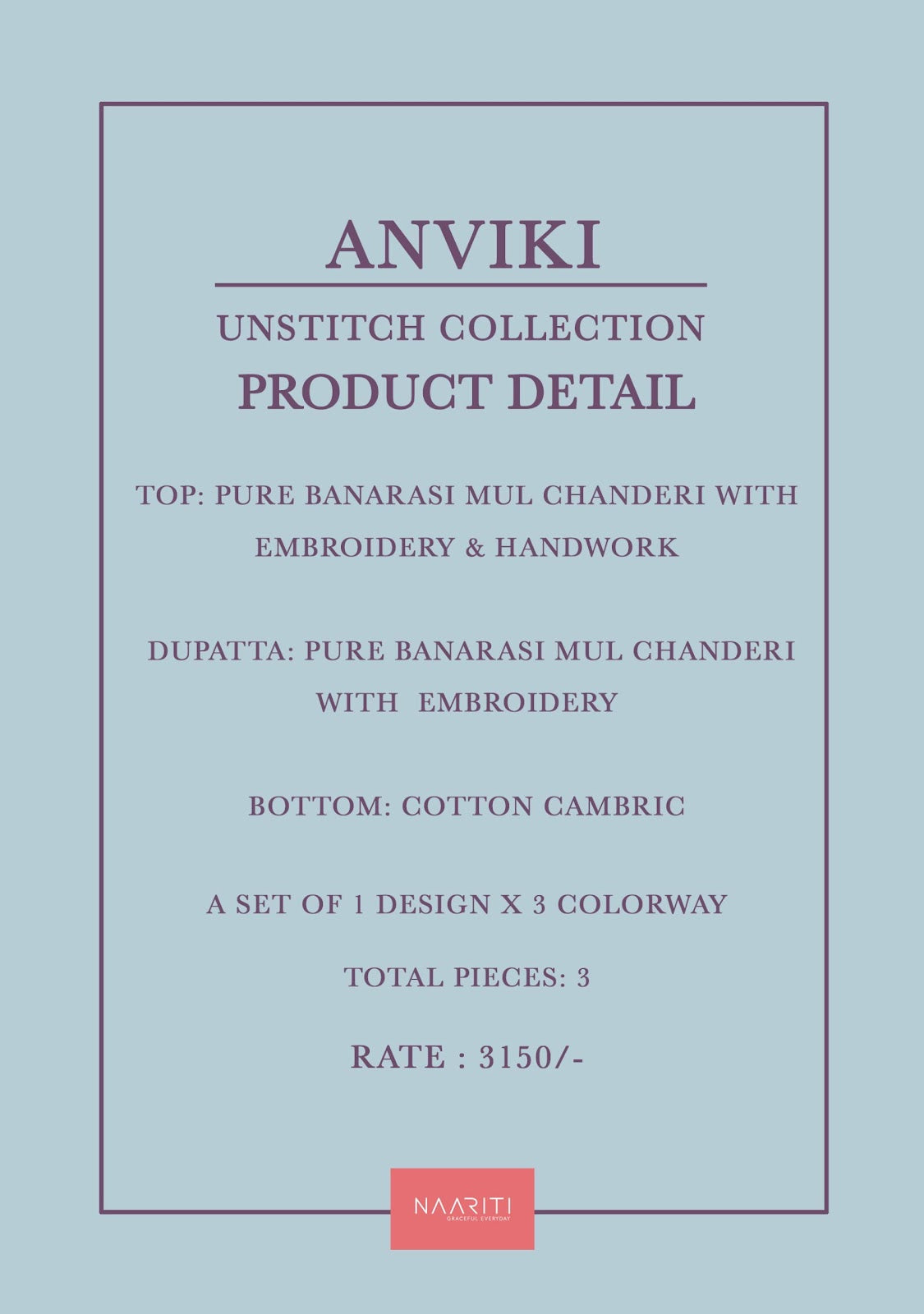 Anviki Naariti Banarasi Pant Style Suits Exporter
