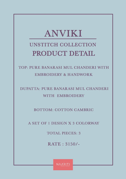 Anviki Naariti Banarasi Pant Style Suits Exporter