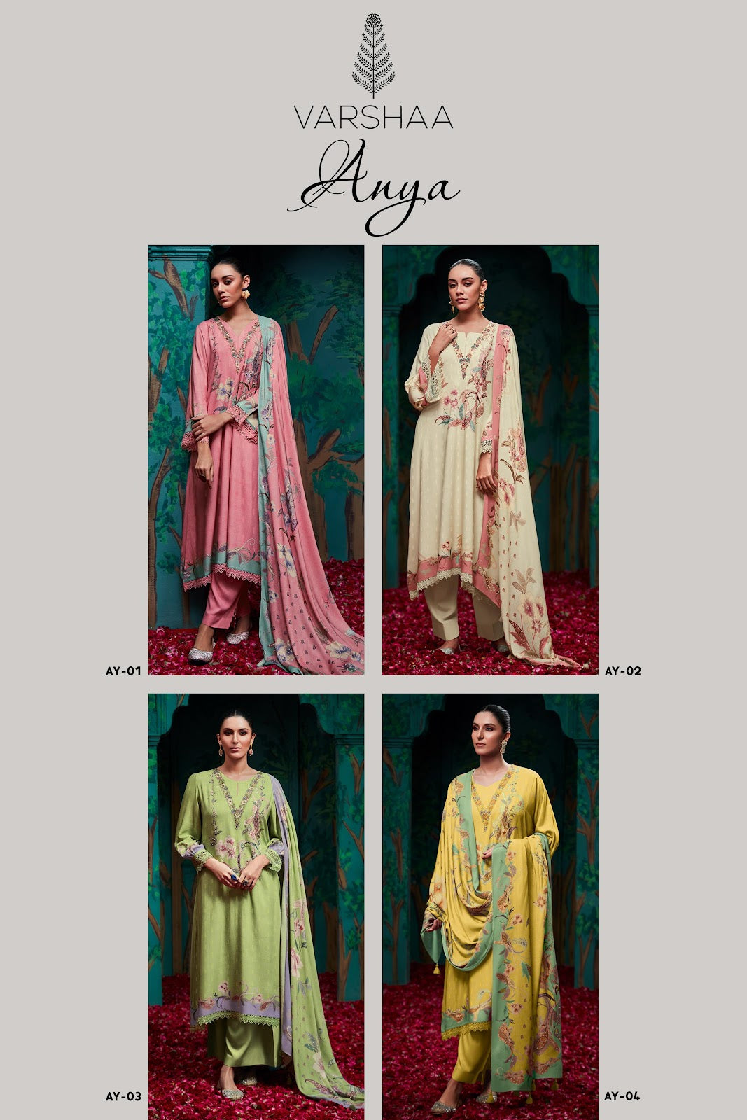 Anya Varshaa Cotton Linen Pant Style Suits Wholesaler Gujarat