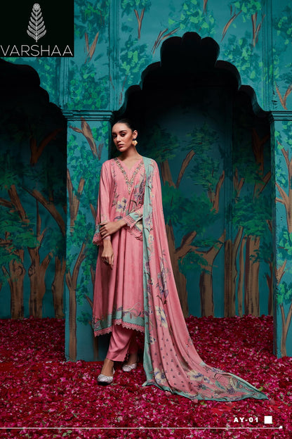 Anya Varshaa Cotton Linen Pant Style Suits Wholesaler Gujarat