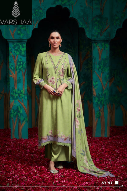 Anya Varshaa Cotton Linen Pant Style Suits Wholesaler Gujarat