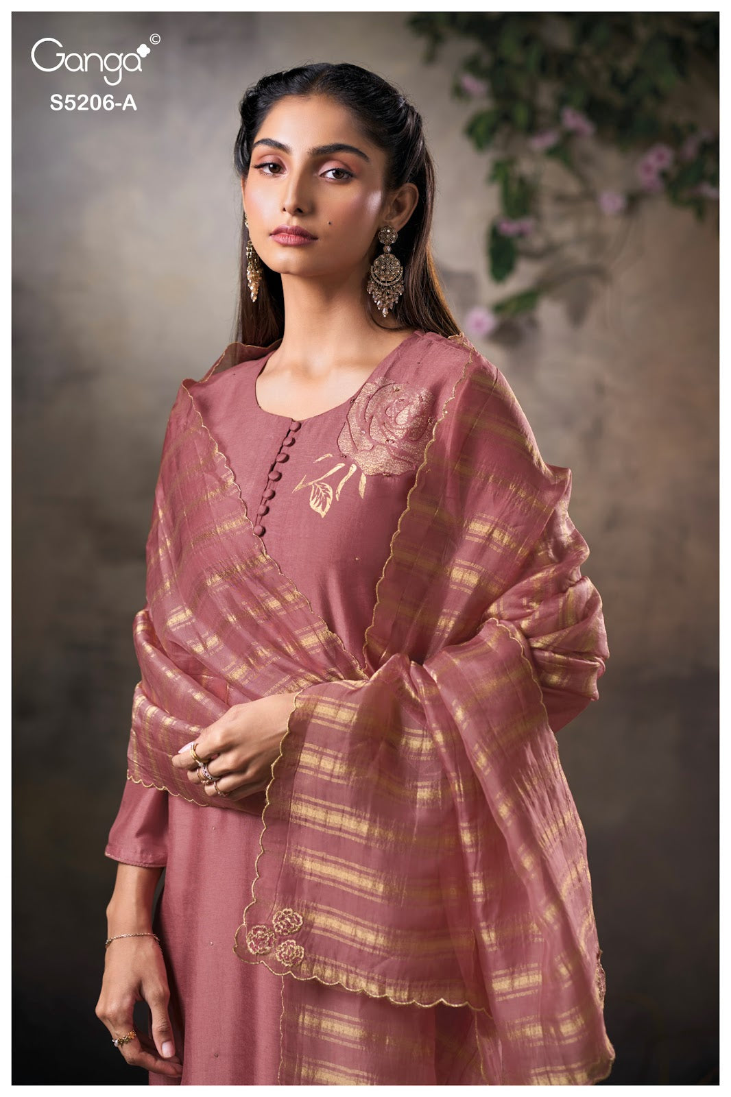 Anyasa S5206 Ganga Bemberg Pant Style Suits Supplier Gujarat