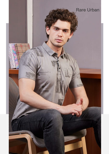 Aop Vol 5746 Rare Urban Tencil Lycra Mens Tshirts Supplier India