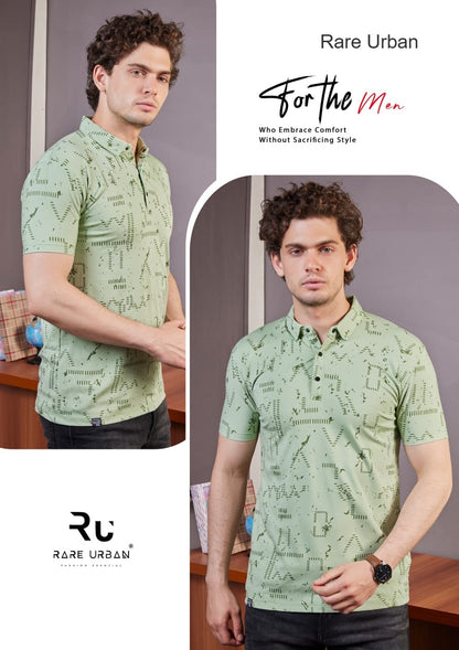 Aop Vol 5746 Rare Urban Tencil Lycra Mens Tshirts Supplier India