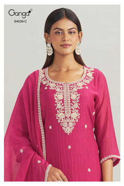 Aparna S4539 Ganga Banarasi Plazzo Style Suits Wholesaler Gujarat