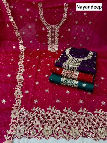 Apeksha Nayandeep Silk Salwar Suits Exporter Gujarat