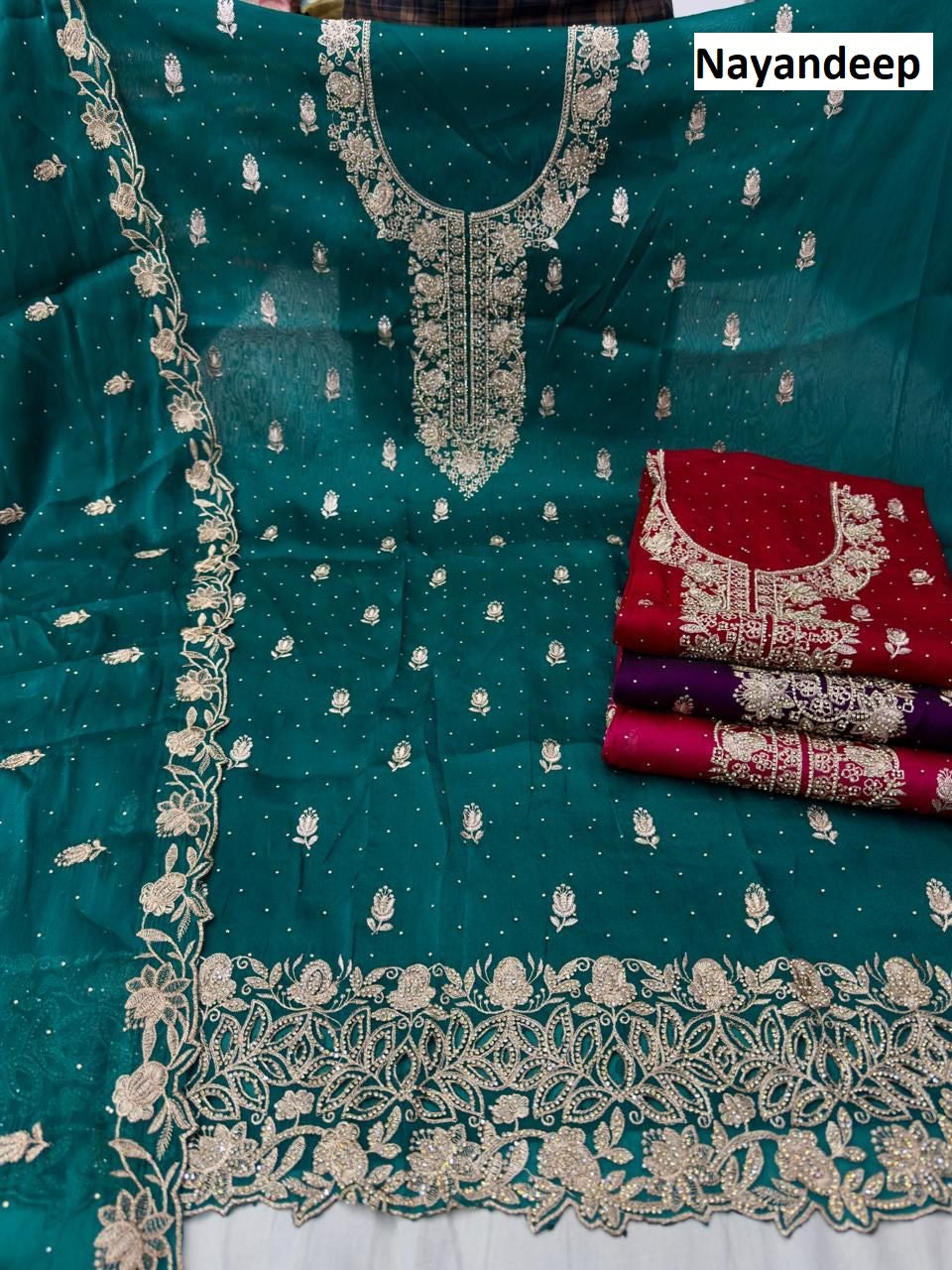 Apeksha Nayandeep Silk Salwar Suits Exporter Gujarat