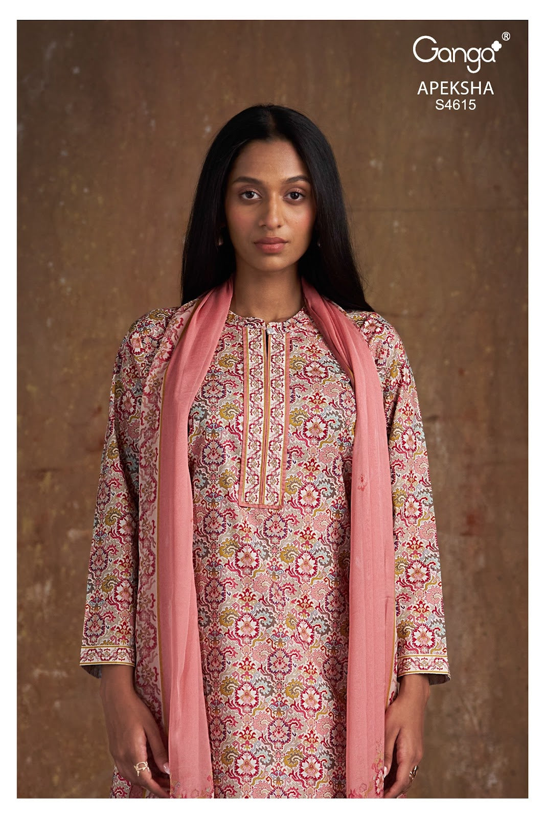 Apeksha S4615 Ganga Cotton Pant Style Suits Wholesaler Ahmedabad