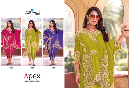 Apex Your Choice Chinon Kaftan Dhoti Set Wholesaler Gujarat