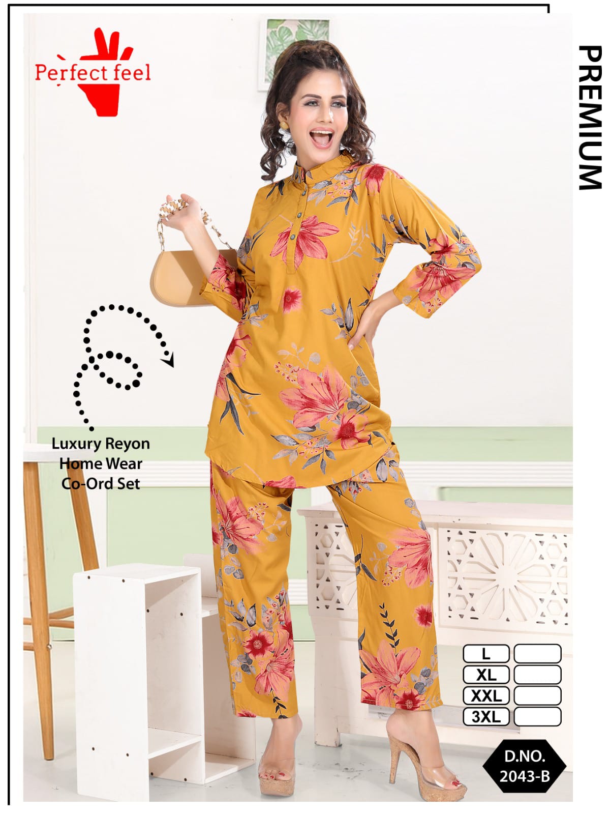 Apple Cut 0108 Perfect Feel Reyon Co Ord Set Supplier