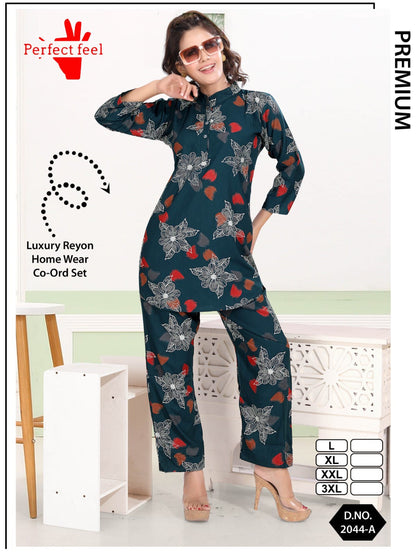 Apple Cut 0108 Perfect Feel Reyon Co Ord Set Supplier