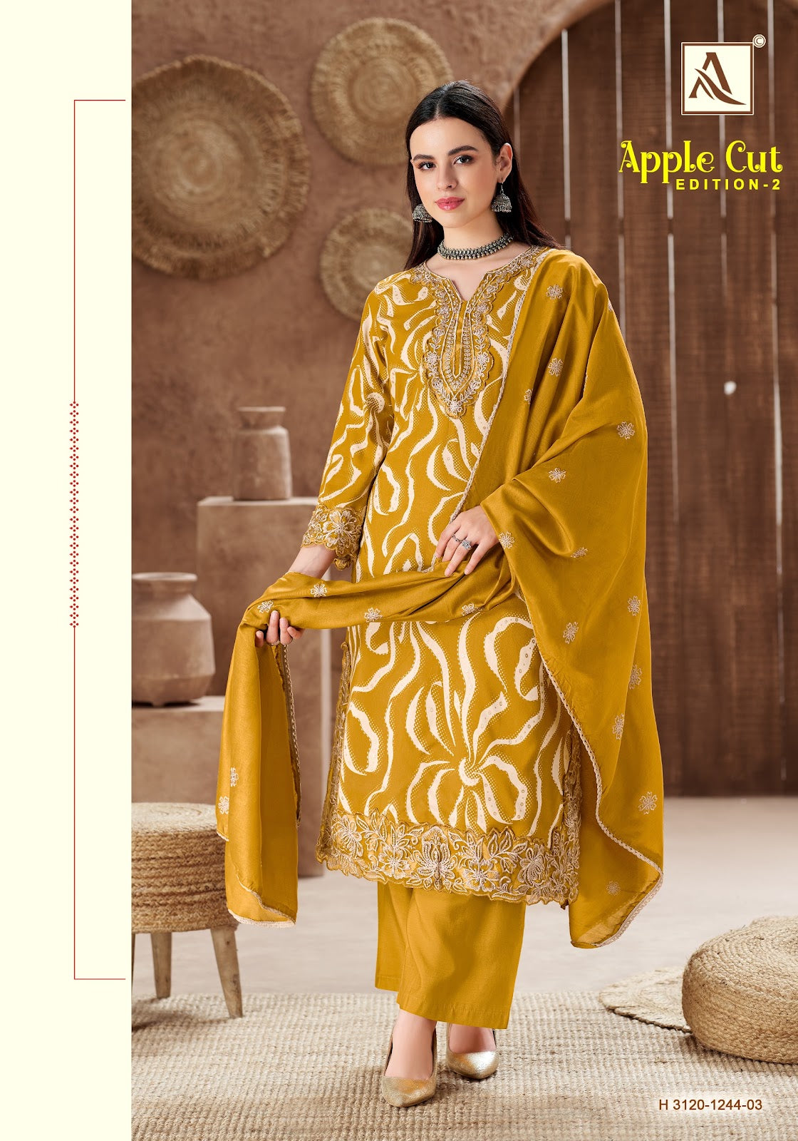 Apple Cut Edition 2 Alok Viscose Karachi Salwar Suits Manufacturer Ahmedabad