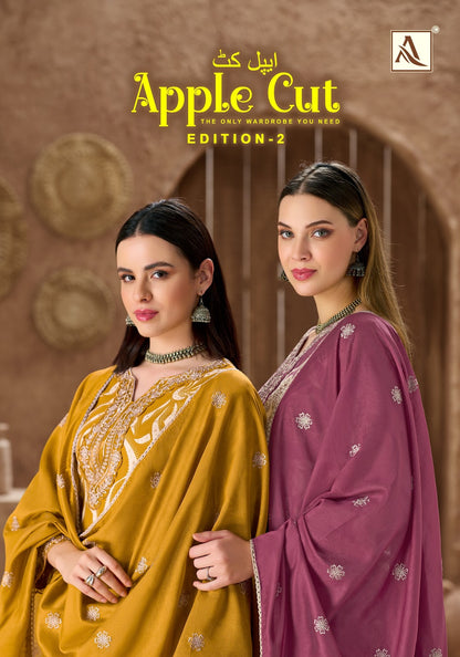 Apple Cut Edition 2 Alok Viscose Karachi Salwar Suits Manufacturer Ahmedabad