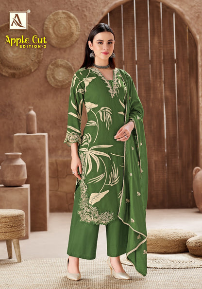 Apple Cut Edition 2 Alok Viscose Karachi Salwar Suits Manufacturer Ahmedabad