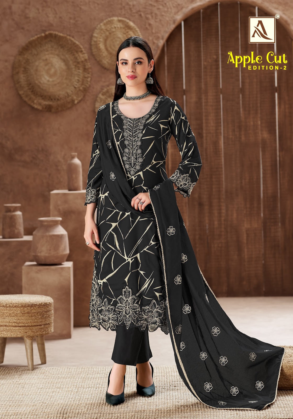 Apple Cut Edition 2 Alok Viscose Karachi Salwar Suits Manufacturer Ahmedabad