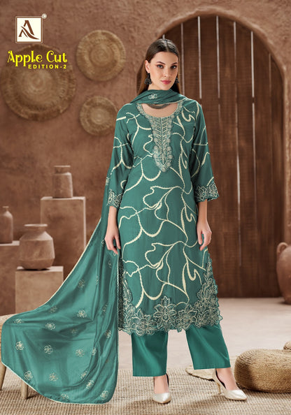 Apple Cut Edition 2 Alok Viscose Karachi Salwar Suits Manufacturer Ahmedabad